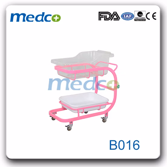 Cuna médica de un paso ajustable para niños, cuna de hospital de altura ajustable, ABS, cuna de bebé oscilante