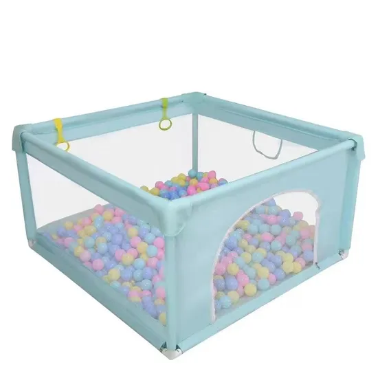 Parque infantil de plástico plegable para bebés con valla interior para patio de juegos